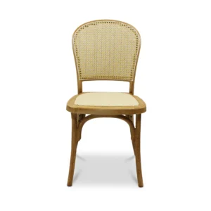 silla-alauda-natural-frontal Silla Alauda Natural de resina para comedor – vista frontal