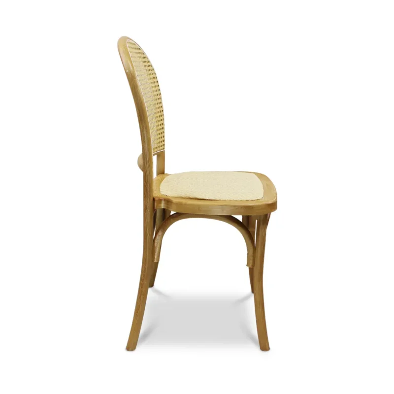 silla-alauda-natural-lateral Silla Alauda Natural de resina para comedor – vista lateral