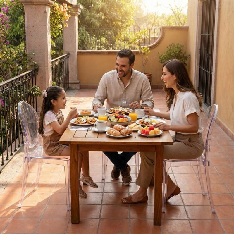 Silla Ghost transparente de plástico - ambiente