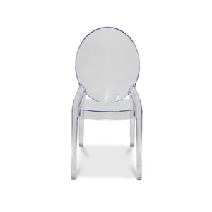 Silla Ghost transparente de plástico - vista trasera