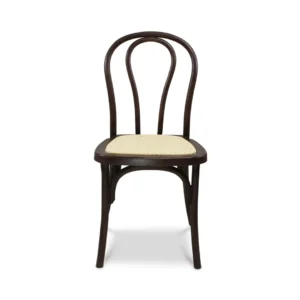 silla-tina-chocolate-frontal Silla Tina Chocolate de resina para comedor – vista frontal