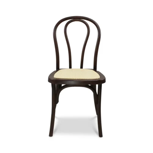 silla-tina-chocolate-frontal Silla Tina Chocolate de resina para comedor – vista frontal