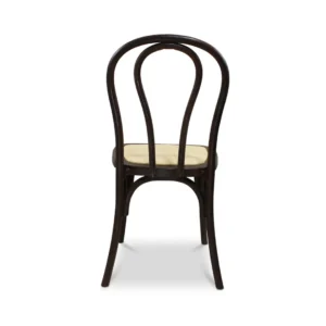 silla-tina-chocolate-trasera Silla Tina Chocolate de resina para comedor – vista trasera